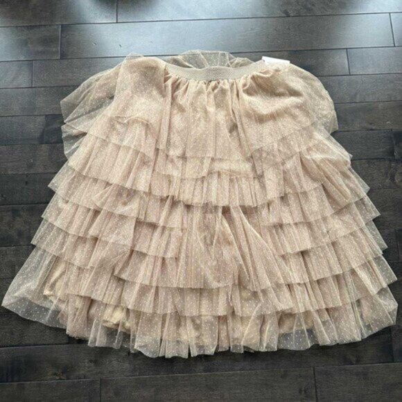 Anthropologie Cheri Ruffled Tulle Midi Skirt - new with tags - Picture 5 of 5